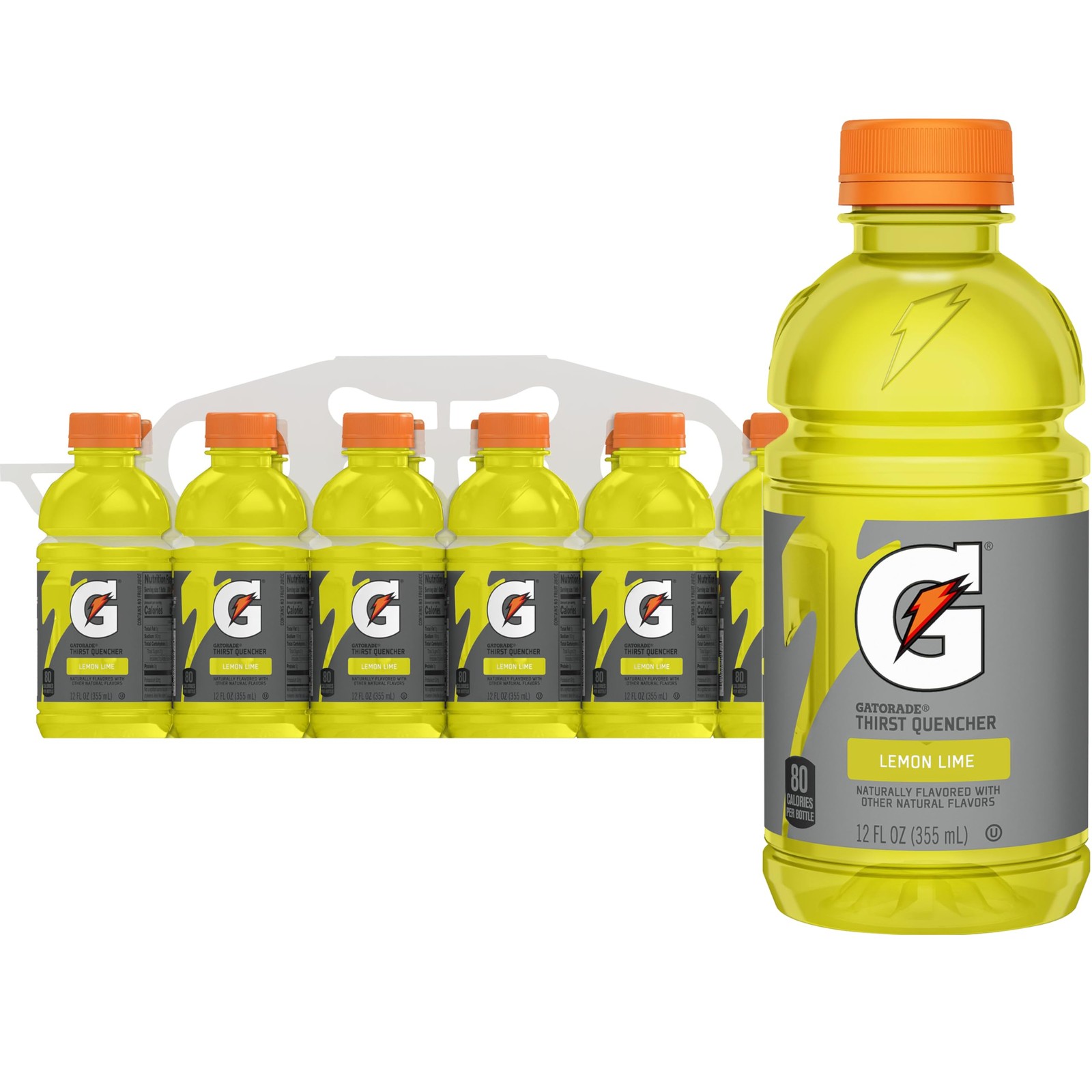 Gatorade Thirst Quencher Lemon-Lime 12 Fl Oz Pack of 12