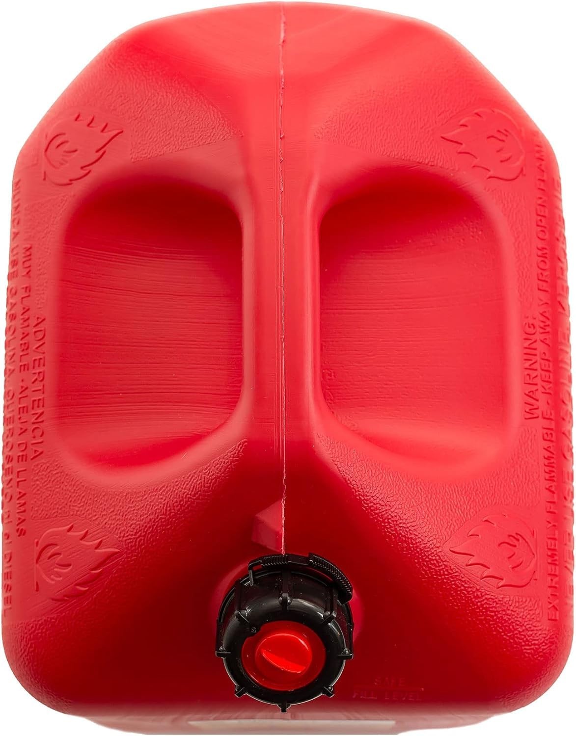 Gas Can Fuel Container Jugs w/Spout (2 Pack) 5 Gallon