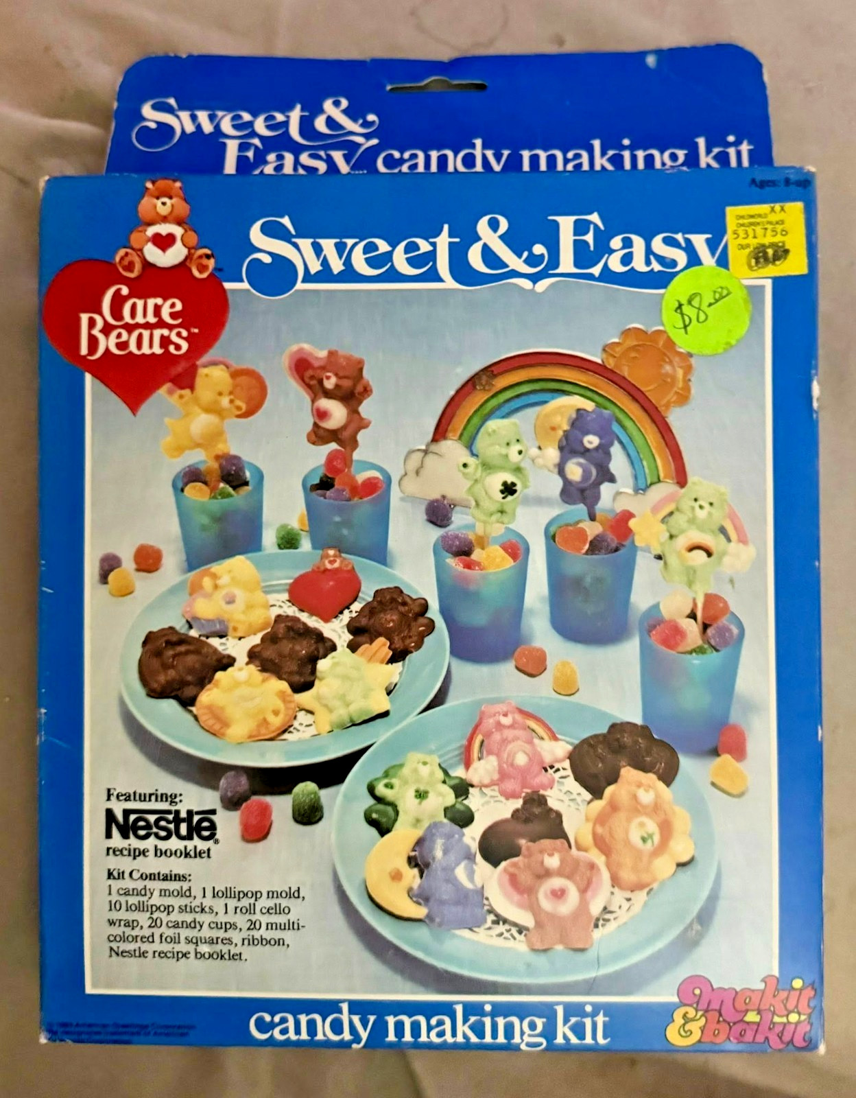 Vintage Makit & Bakit Sweet And Easy Care Bears Candy Making Kit