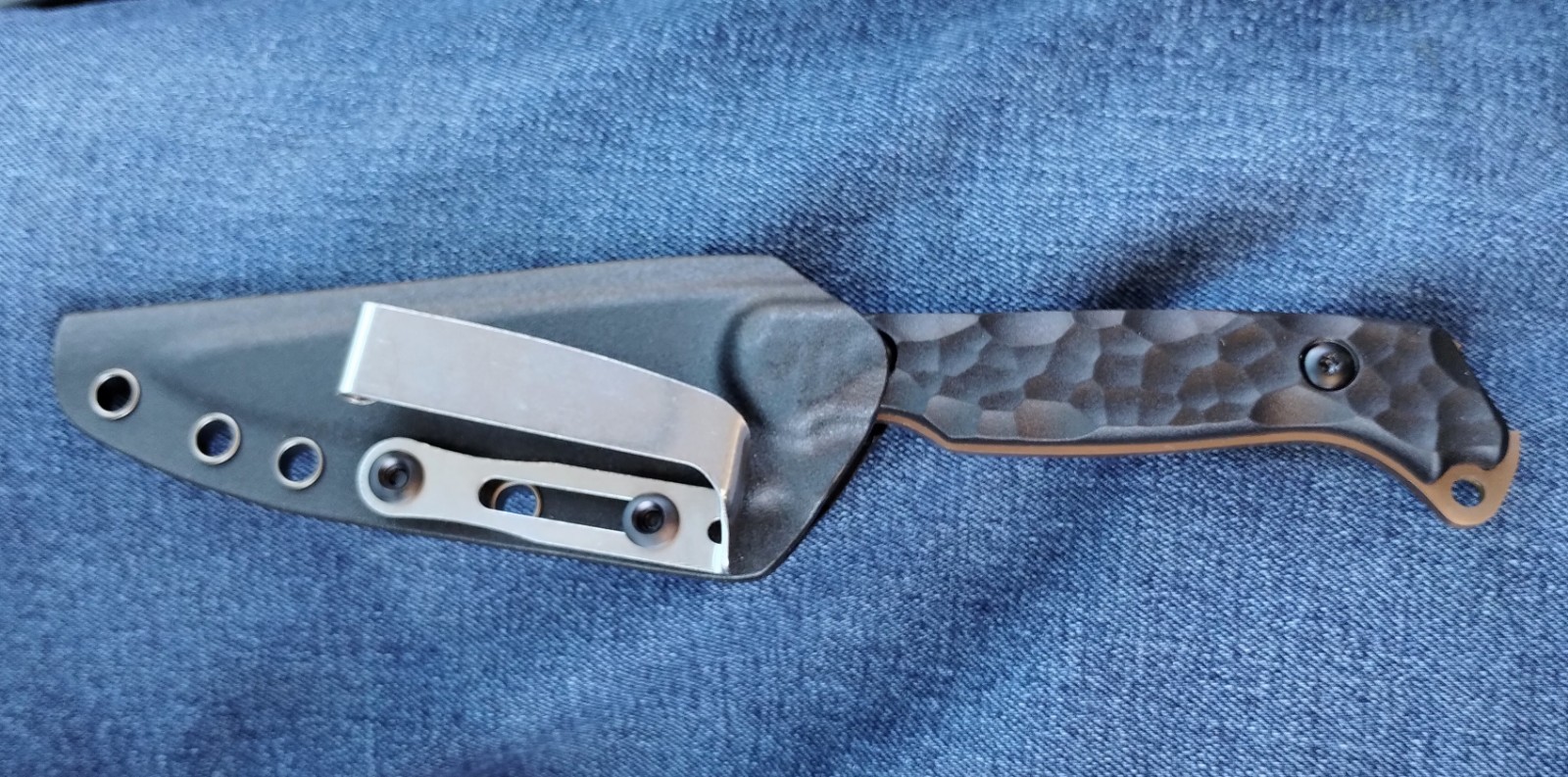 New 8.26″ Full Tang Outdoor Knife Ergonomic Handle Horizontal Carry K Sheath