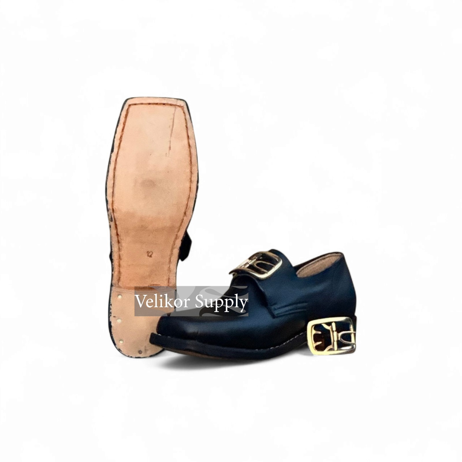 COLONIAL 18th CENTURY ENGLISH HISTORICAL SHOES WITH BUCKLES – Made To Size