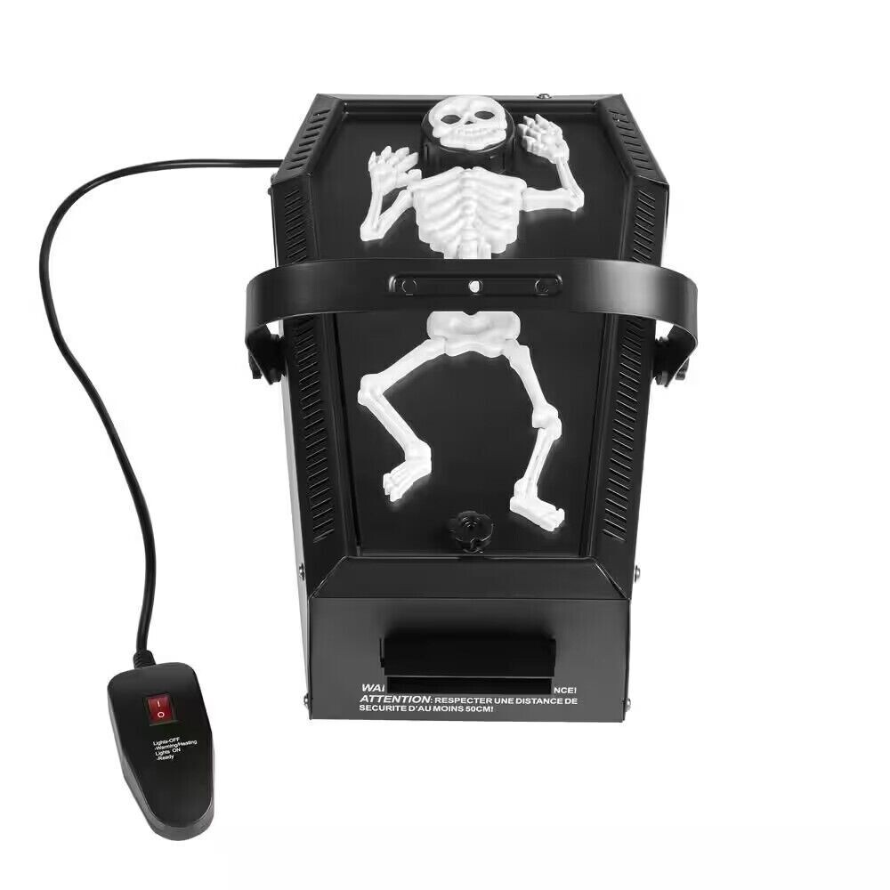 NEW Home Accents 400-Watt Skeleton Ground Fogger – Halloween Fog Machine 16″