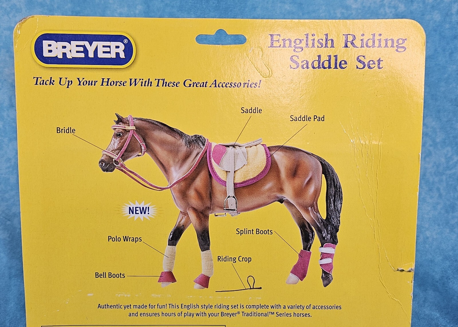 Breyer Horses 2017 English Riding Pink Saddle Set Traditional 2007 thru 2009 NOC
