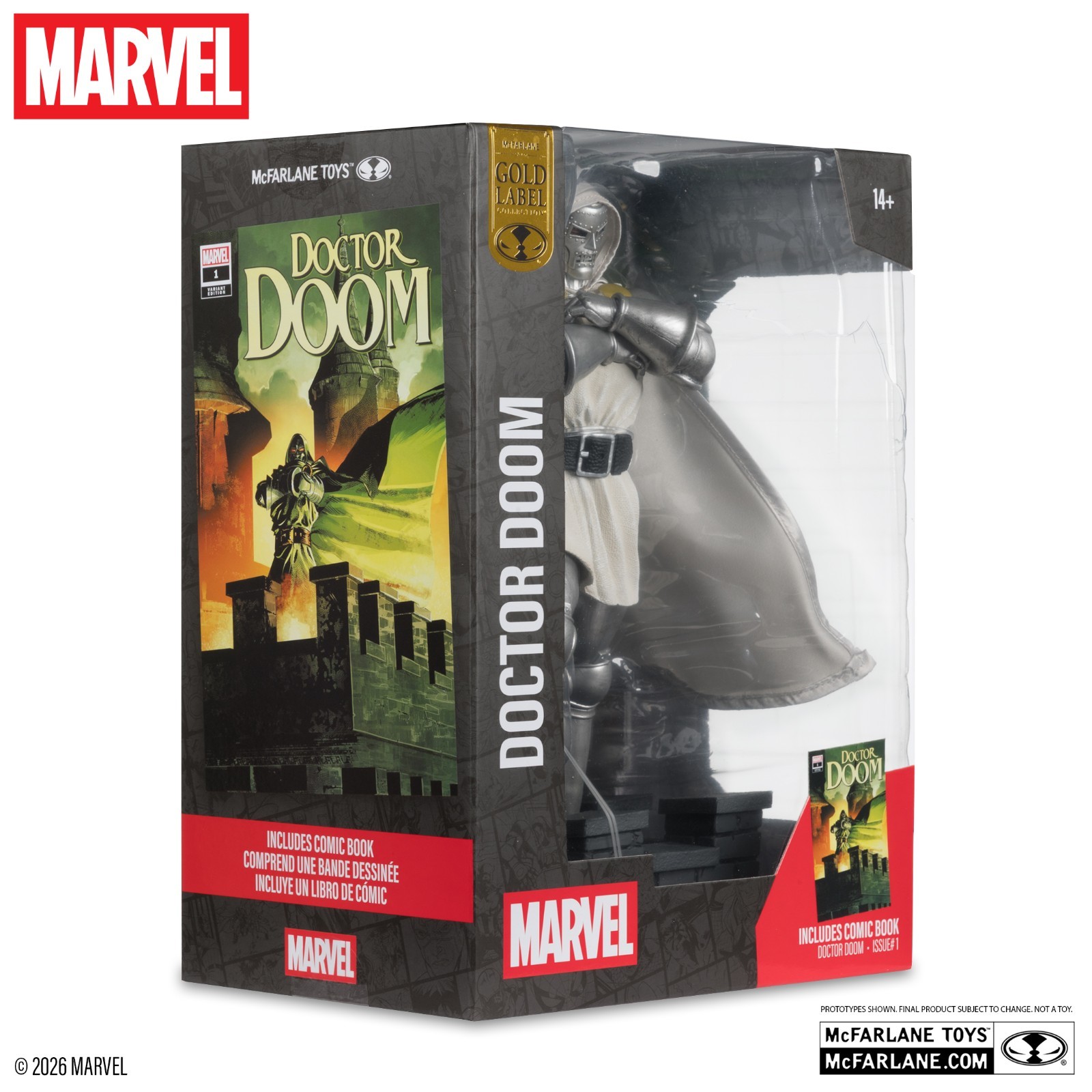 Marvel Doctor Doom Gold Label Future Foundation White 1:6 Figure McFarlane NEW
