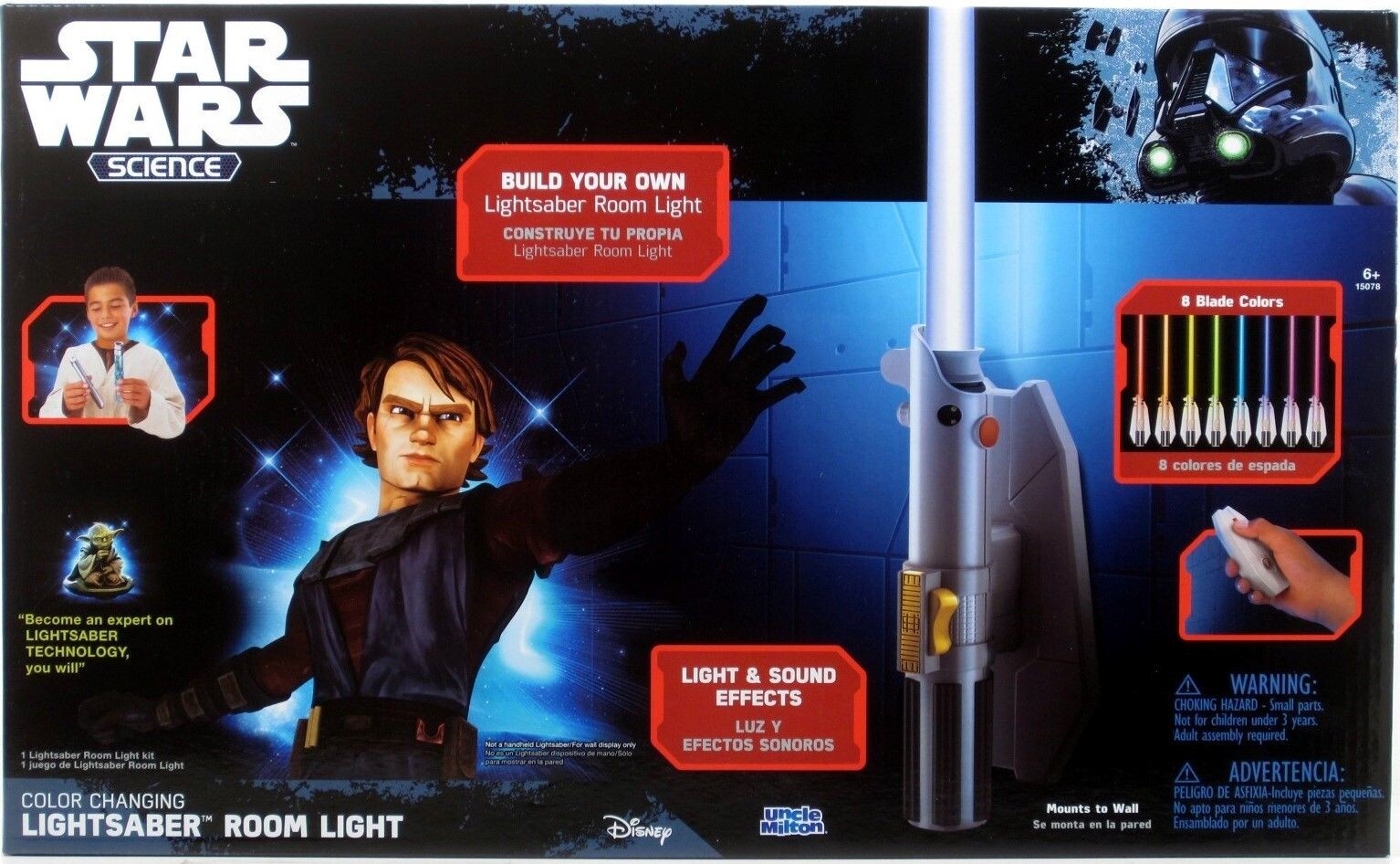 Star Wars Science Multicolor Lightsaber Room Light 29″ LED Color changing
