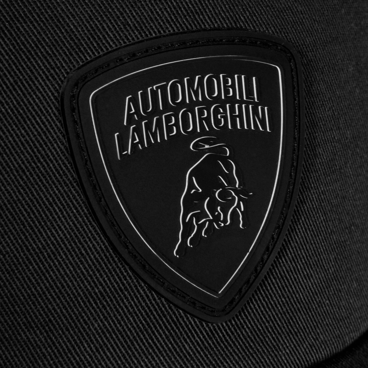 GENUINE Lamborghini Black Shield Logo Cap Black