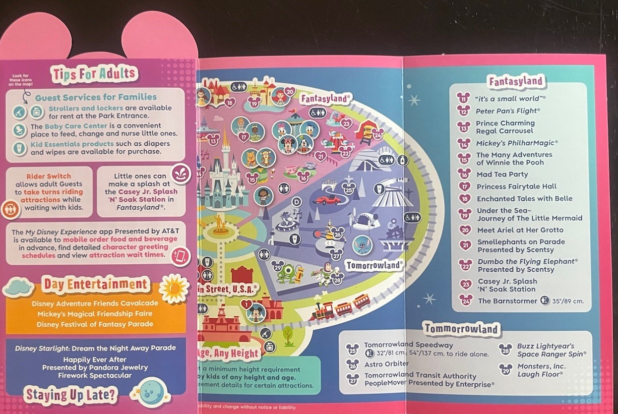 NEW 2021 50th Anniversary Walt Disney World Theme Park Maps 5 Original 50th !