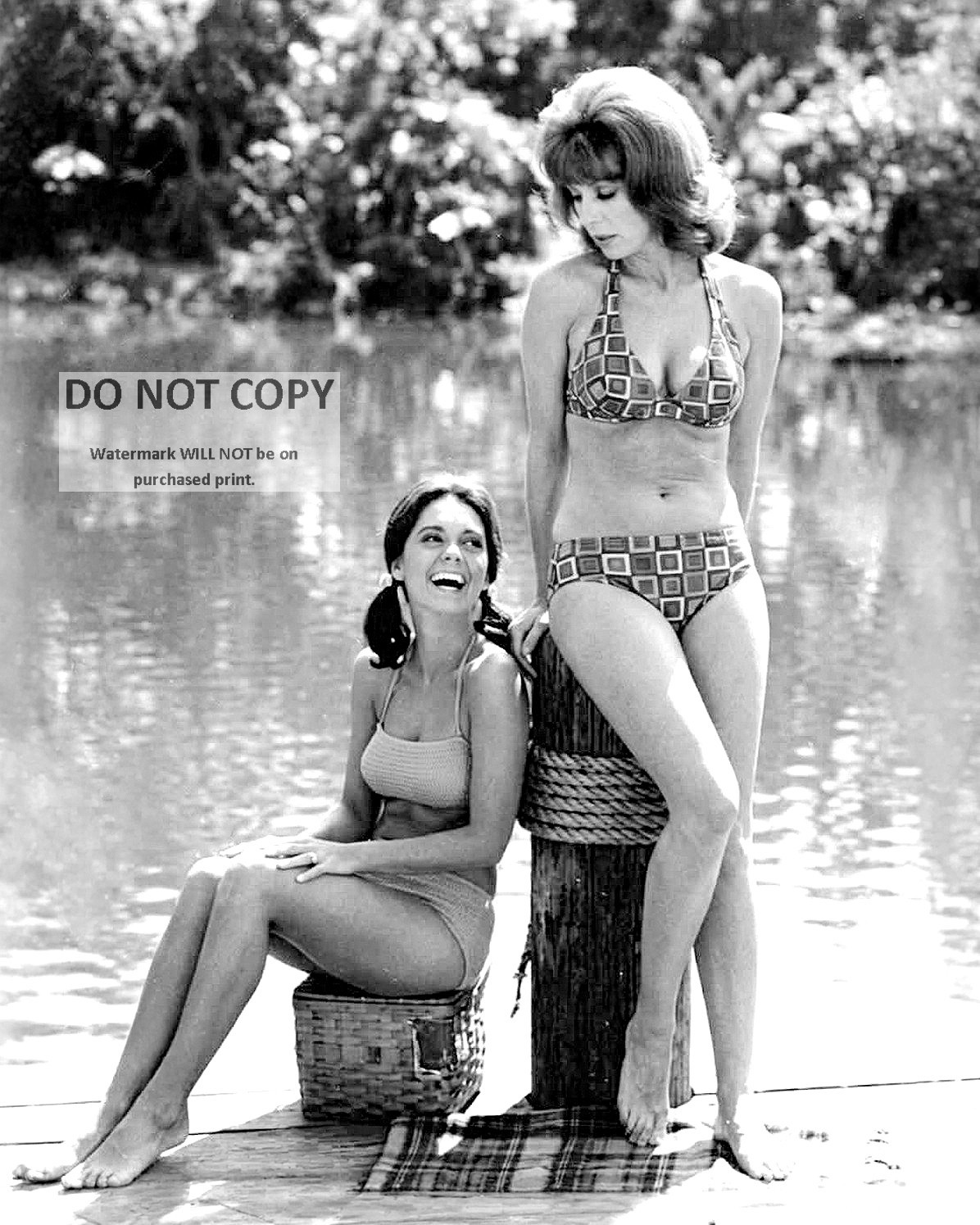 TINA LOUISE & DAWN WELLS IN „GILLIGAN’S ISLAND“ PIN UP – 8X10 PHOTO (MW-962)