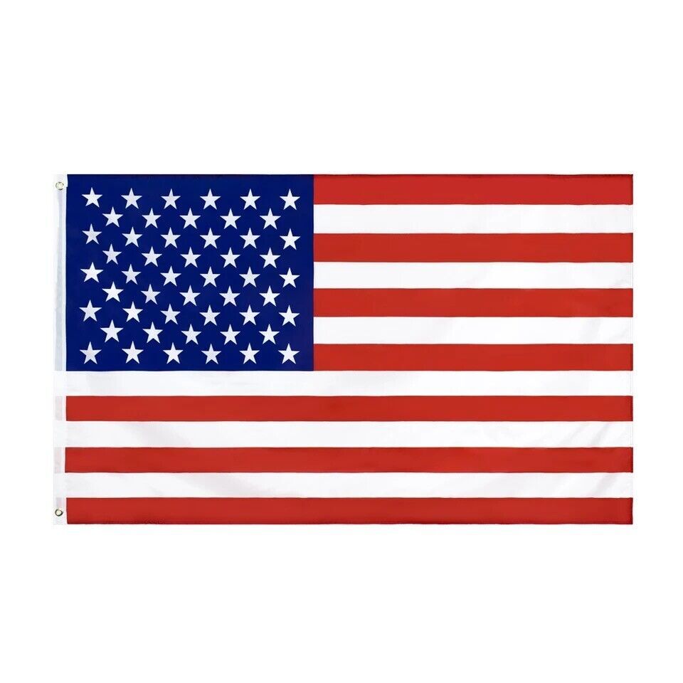 3′ x 5′ FT USA US U.S. American Flag Polyester Stars Brass Grommets