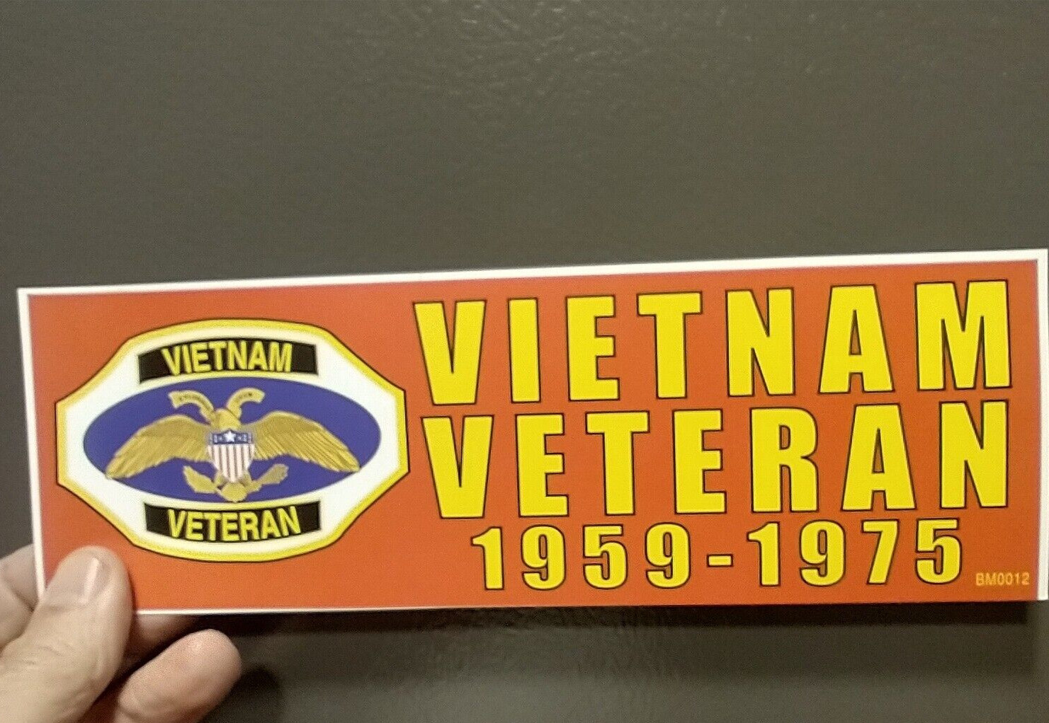3X9″ Decal Sticker VIETNAM VETERAN 1959 1975 Viet Nam Vet