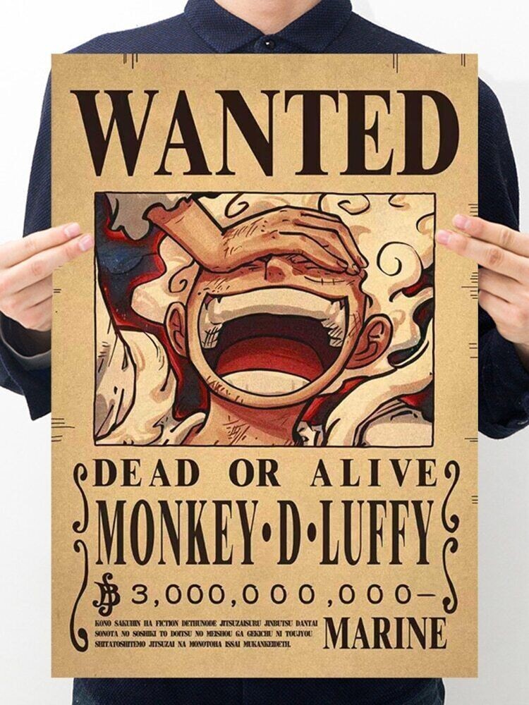 10 Pcs Anime One Piece Luffy Straw Hat Pirates Wanted Poster HIGH QUALIT
