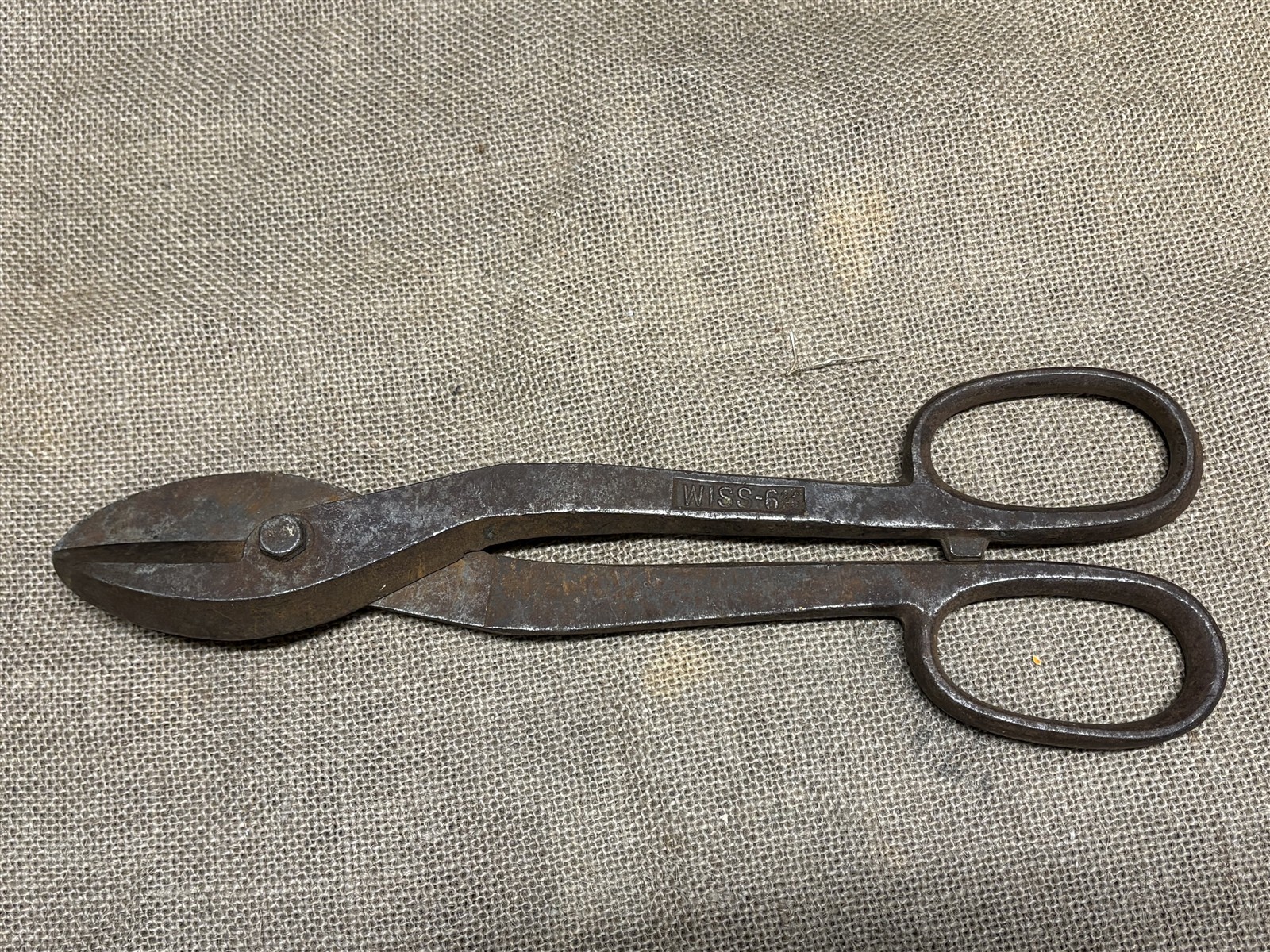 vintage Wiss – 6 special 14 inch drop forged metal snips, shears