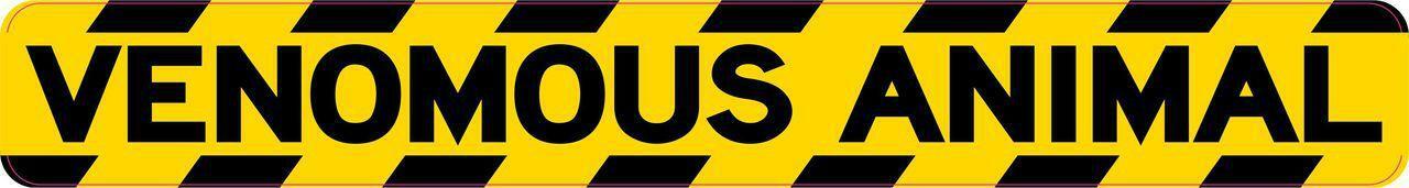10in x 1.25in Venomous Animal Vinyl Sticker Car Truck Vehicle Bumper Decal