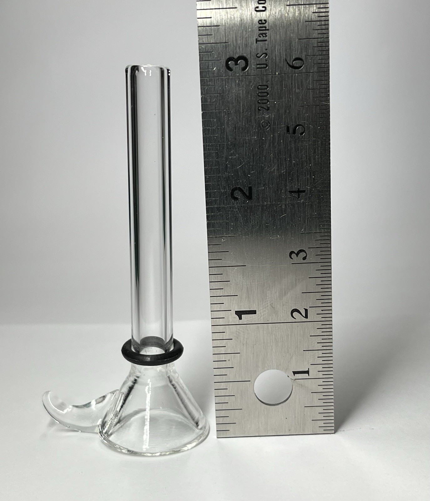 3″ Glass Downstem & Slider Bowl Set With Grommet, O-Ring For Tobacco Water Pipes