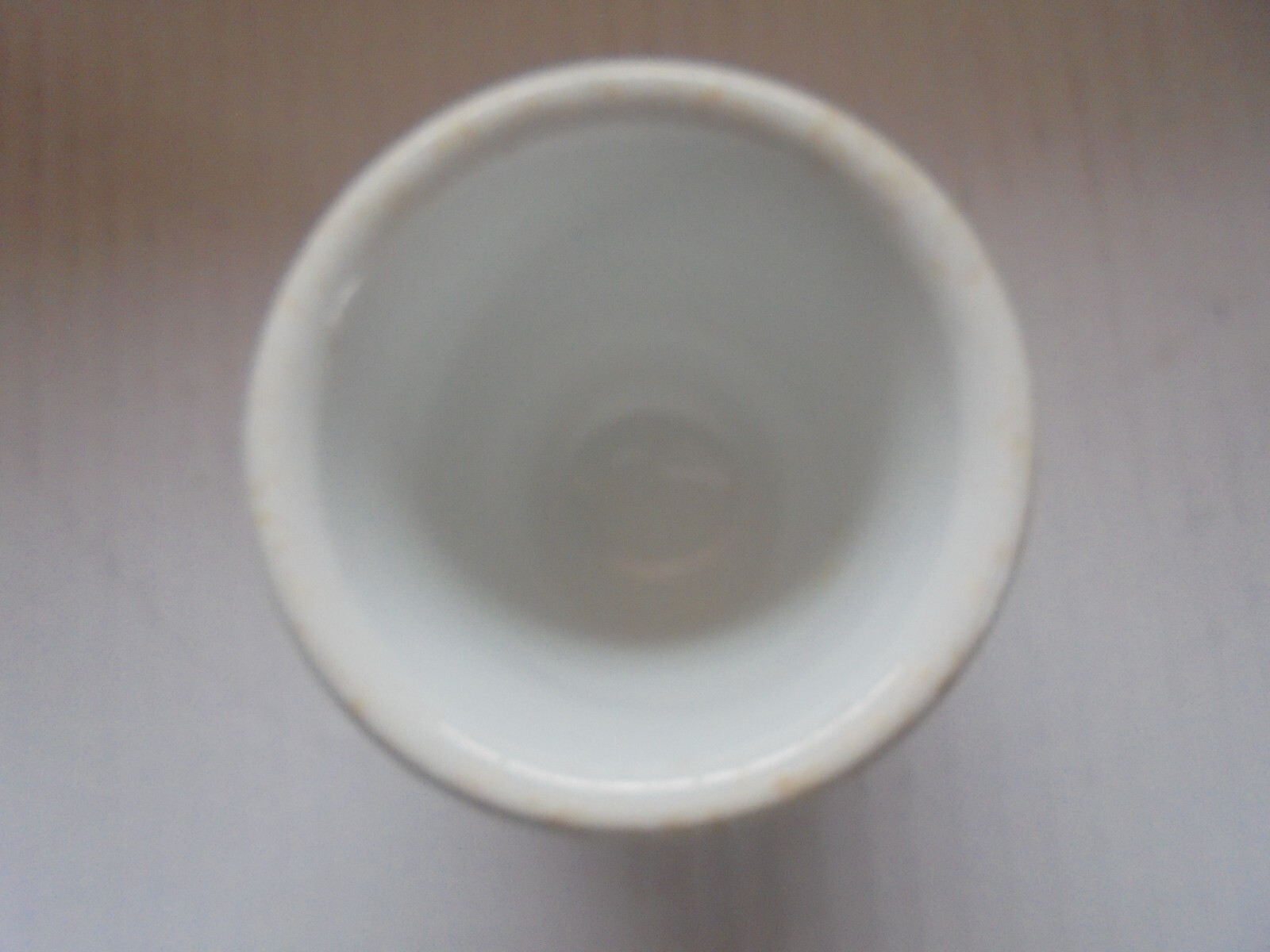 Vintage white green stripe vitrified sterling china co restaurant ware soup/cup