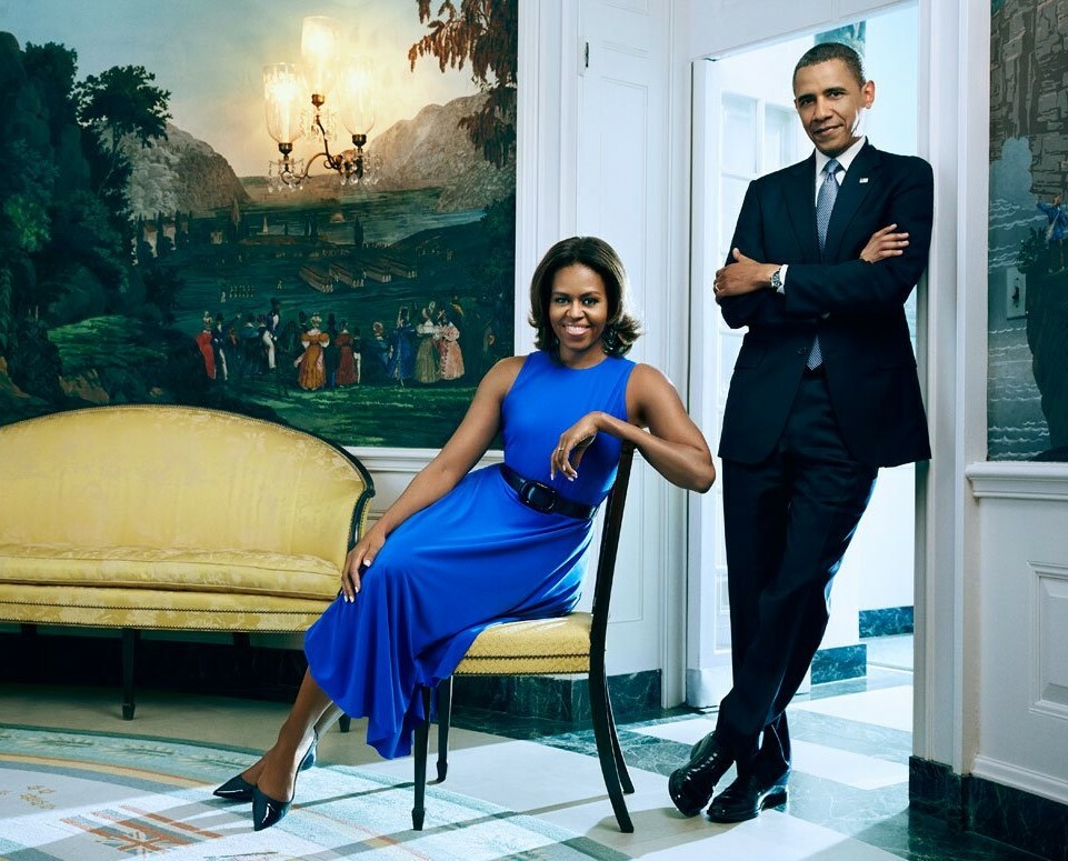 PRESIDENT BARACK OBAMA MICHELLE OBAMA 8X10 GLOSSY PHOTO IMAGE #4