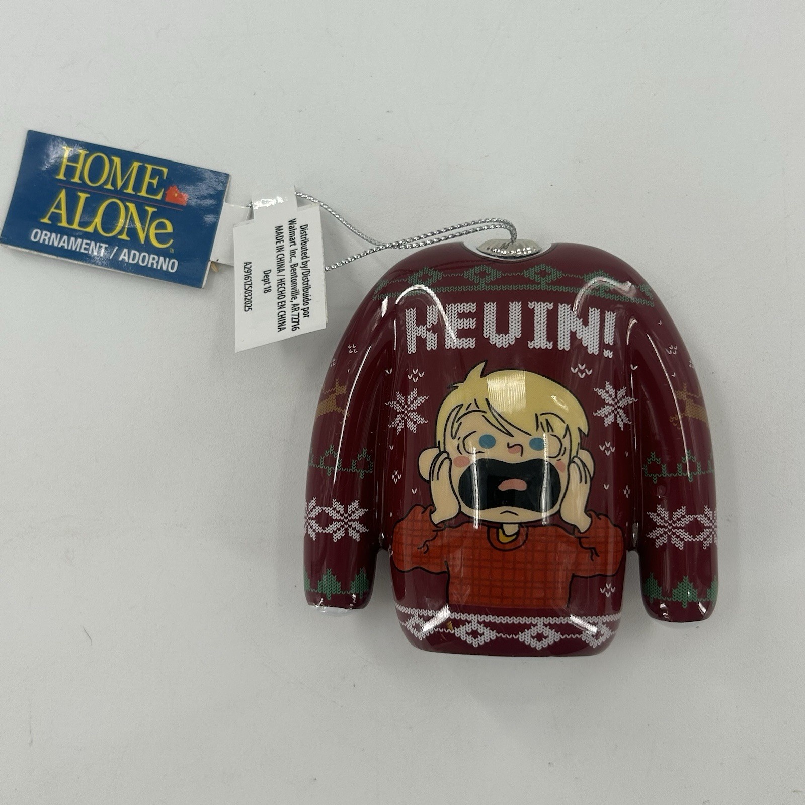 2025 Christmas Tree Ornament Home Alone Kevin McCallister Decoupage Sweater