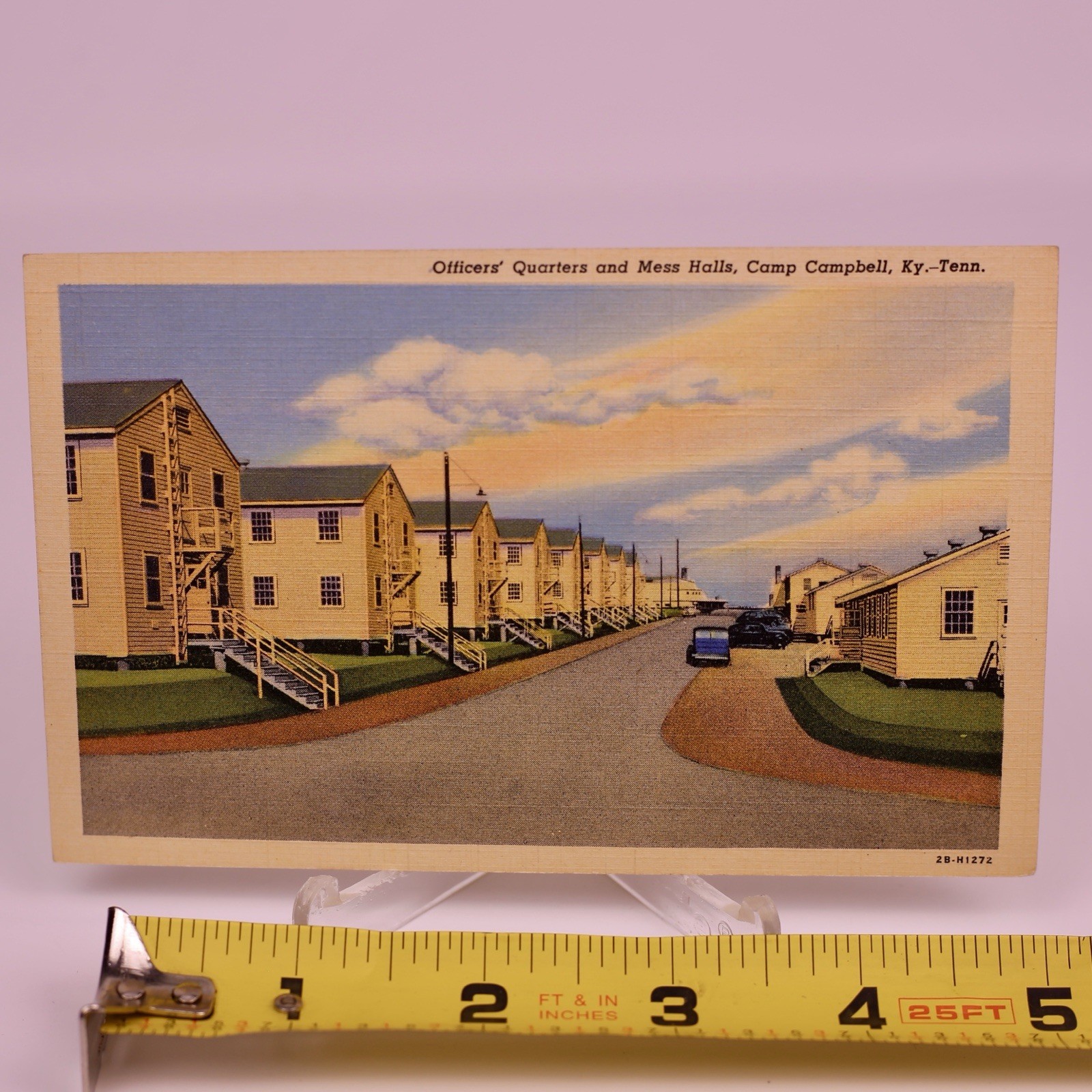 H1272 Officers Quarters And Mess Halls Camp Campbell Postcard Kentucky Tennessee