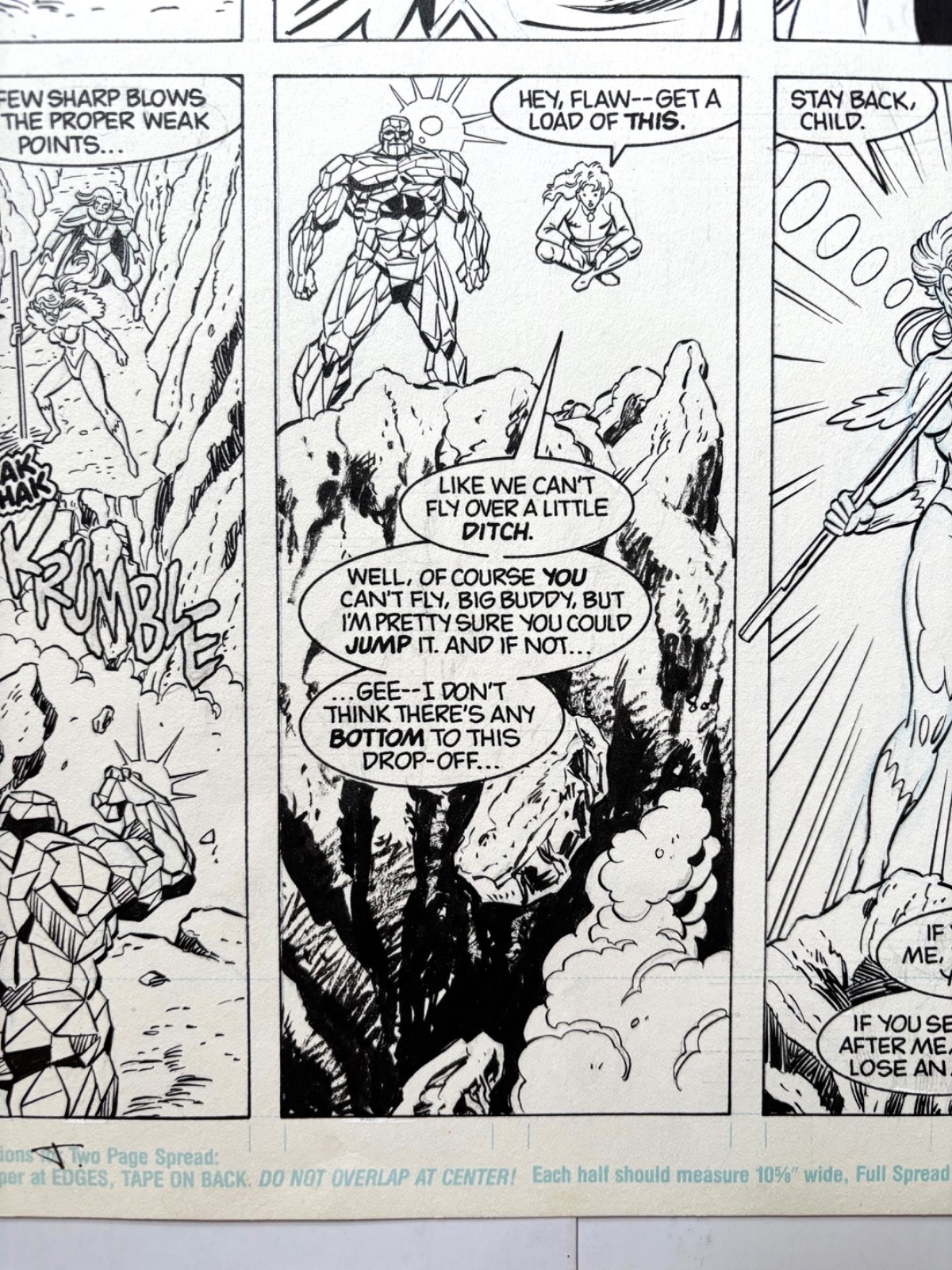Hawk And Dove 15 Pg 3 Original Art By Greg Gugler And Scott Hanna 1990