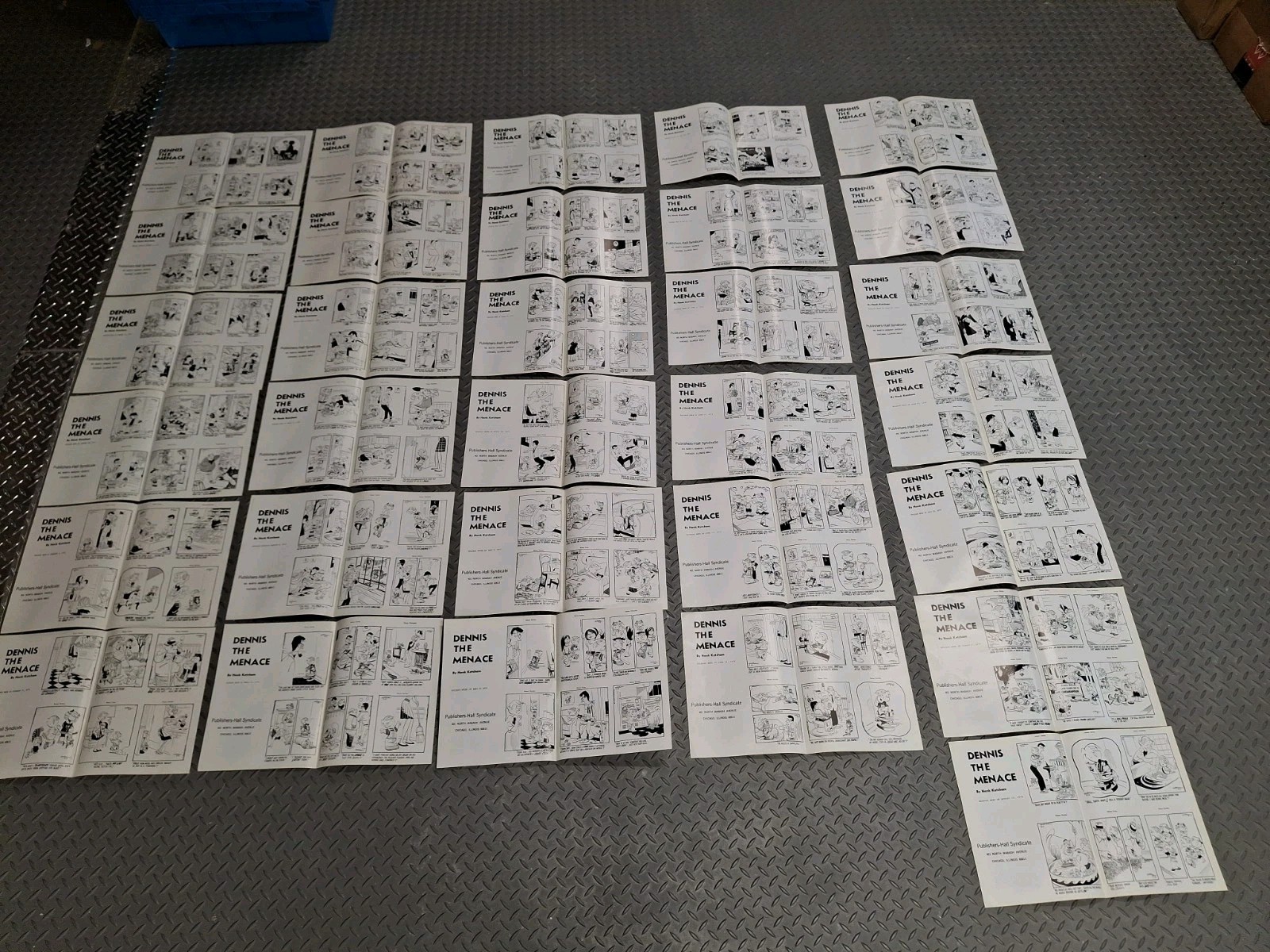 1974 DENNIS the MENACE Lot Original PRODUCTION ART Newspaper HANK KETCHAM