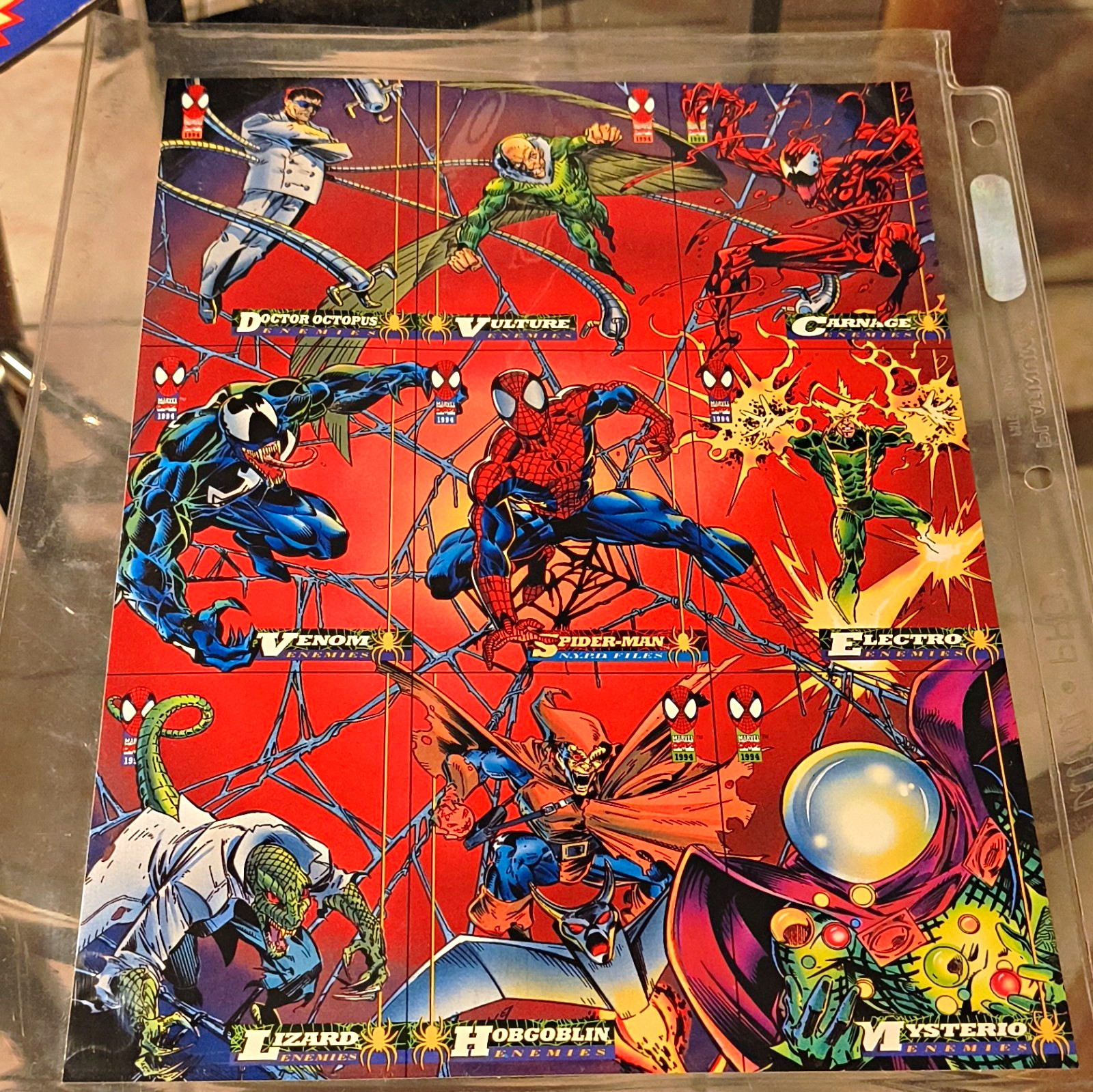 1994 Fleer Marvel Spider-Man Uncut Promo Card