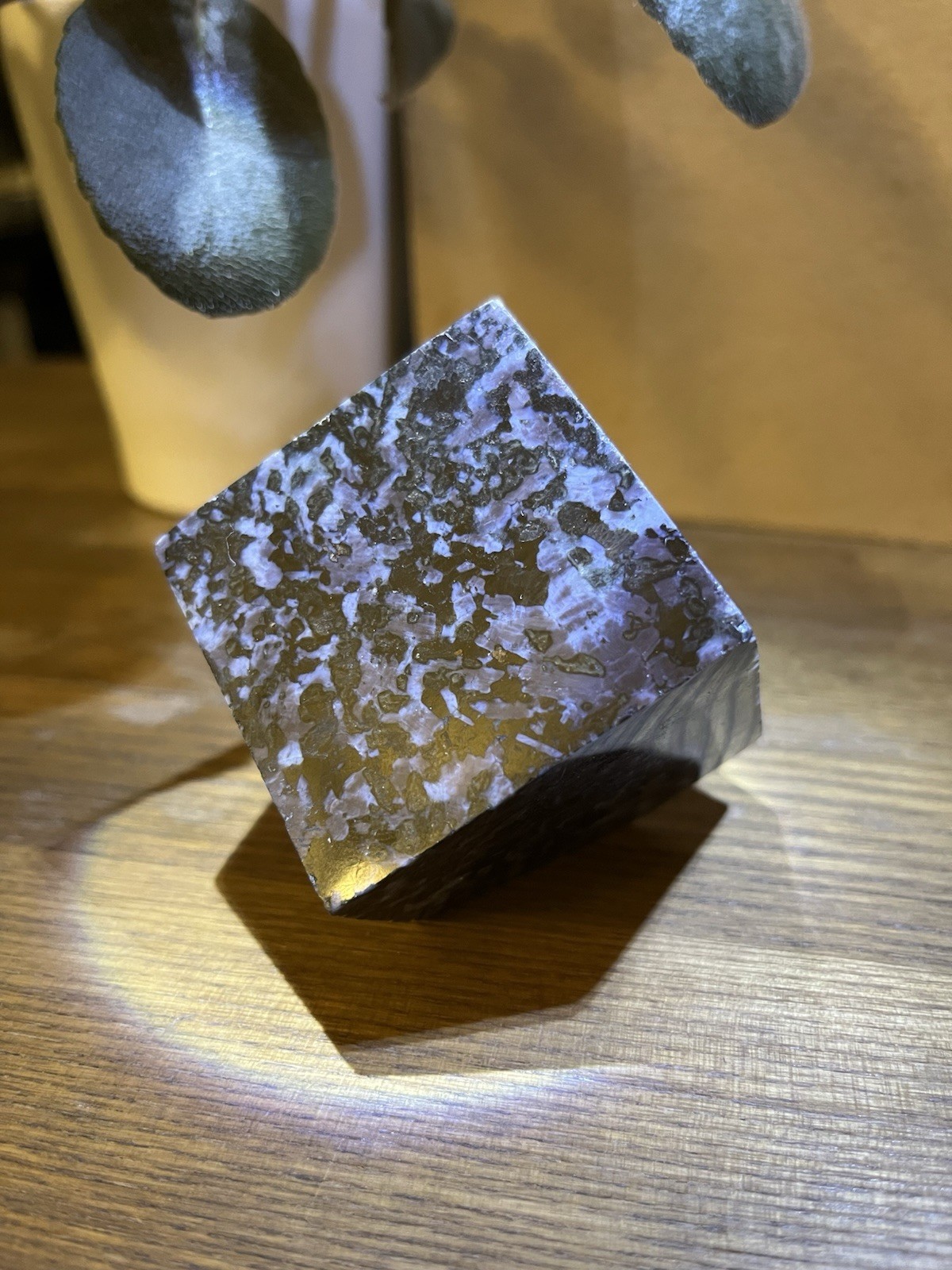Mystic Merlinite AKA Indigo Gabbro Crystal Floating Cube Carved Gem