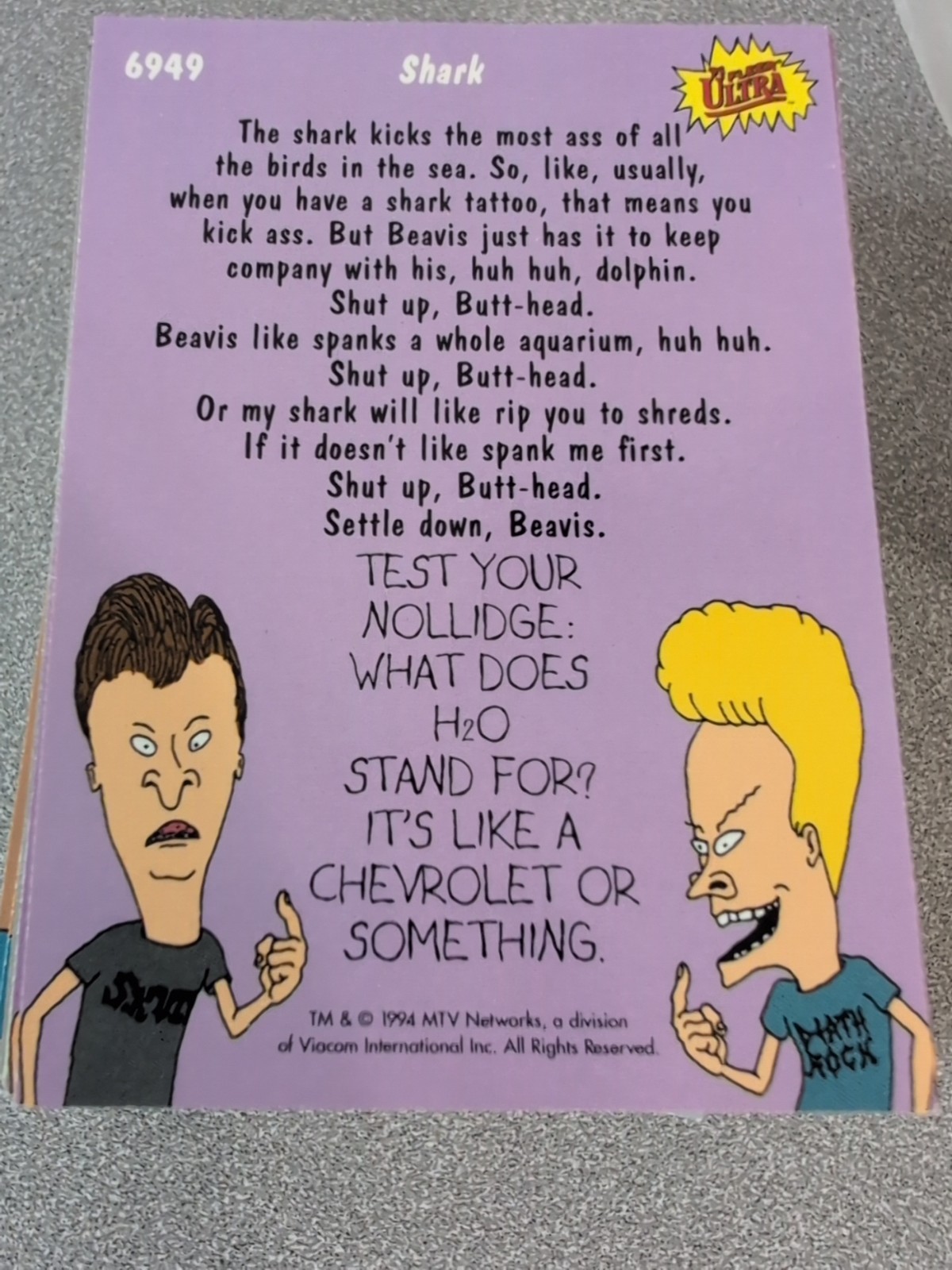VINTAGE 1994 Fleer Ultra Beavis & Butt-Head – Complete 150 Card Set – CLEAN