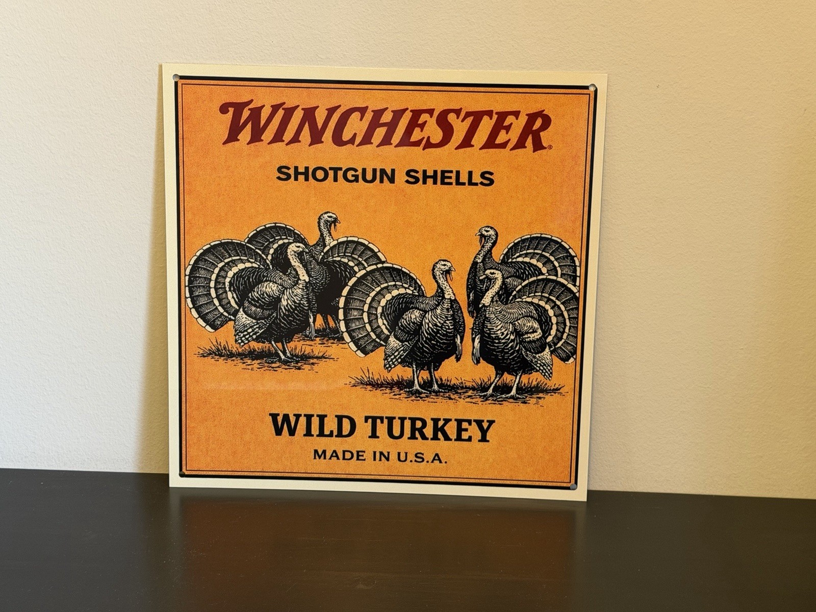 Winchester Wild Turkey Ammunition Vintage Style Metal Sign