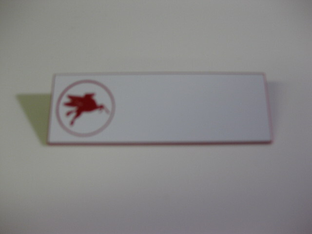 MOBIL PEGESUS * GAS STATION ** OIL COMPANY Employee Uniform Name Badge!