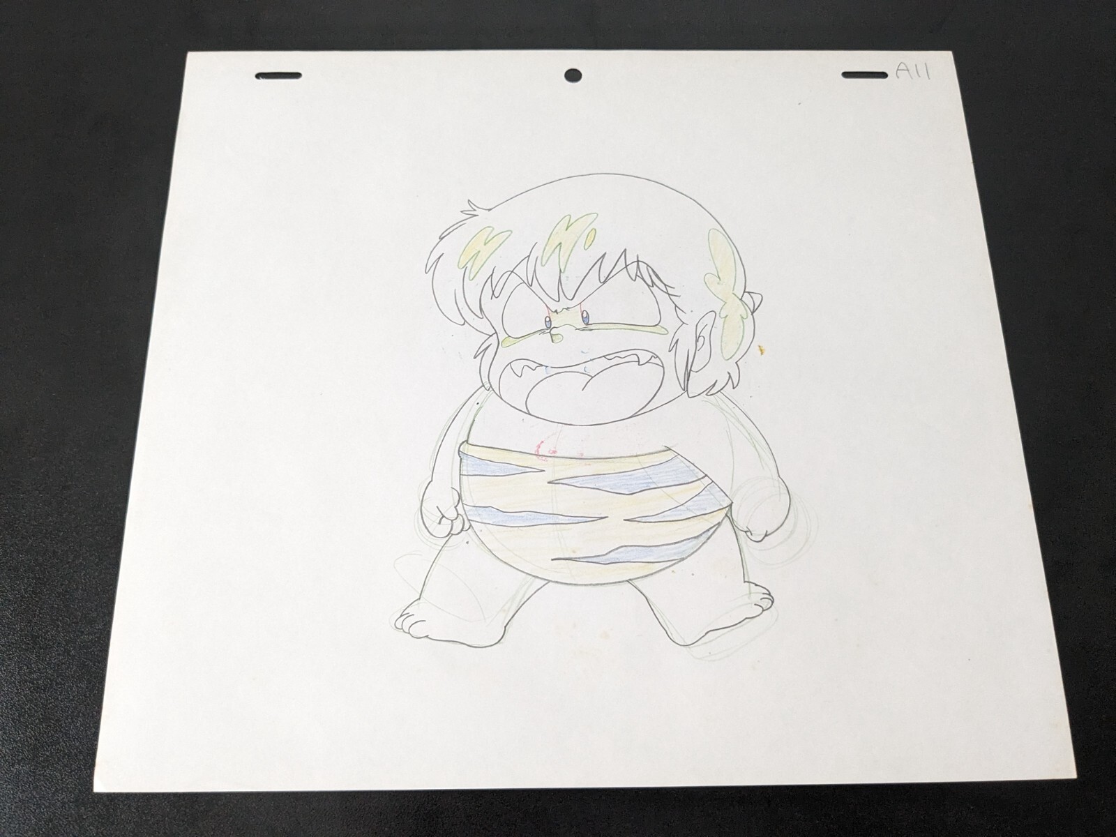 URUSEI YATSURA Anime 1980s Lot of 4 PRODUCTION CELS and 2 PENCIL SKETCHES