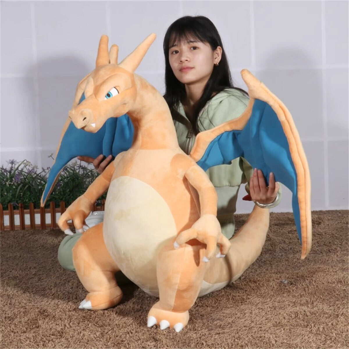 31″ Charizard Plush Doll Anime Cartoon Giant Stuffed Toy Pillow Collection Gift