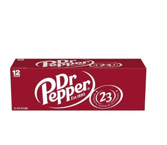 Dr Pepper Soda Pop, 12 fl oz, 12 Pack Cans