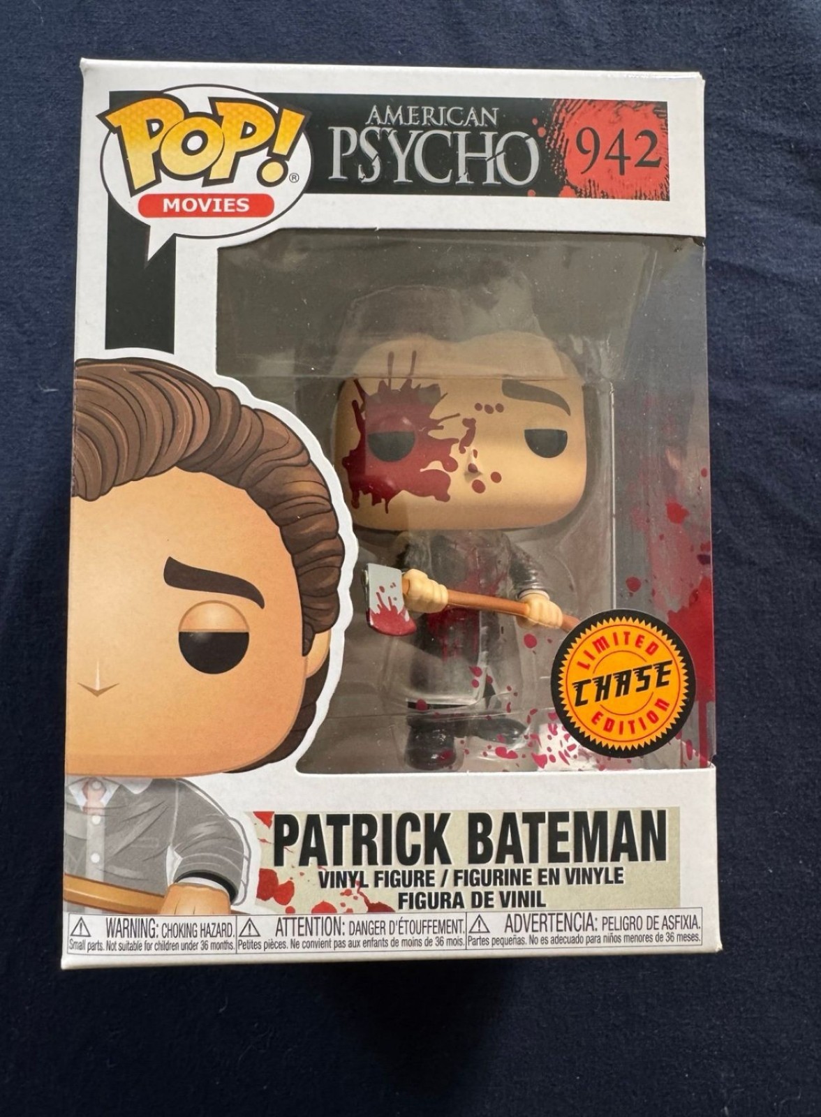 Funko POP! Movies: American Psycho PATRICK BATEMAN Figure #942 chase figure