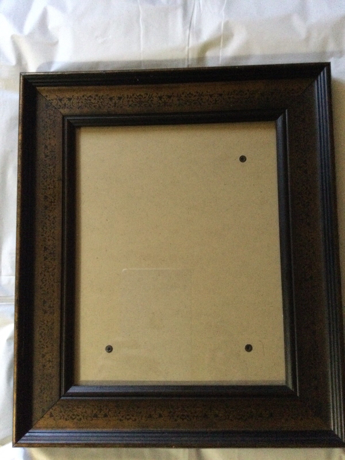 vintage style picture frames13.5x 11.5 Bronze Color Whit Black Design