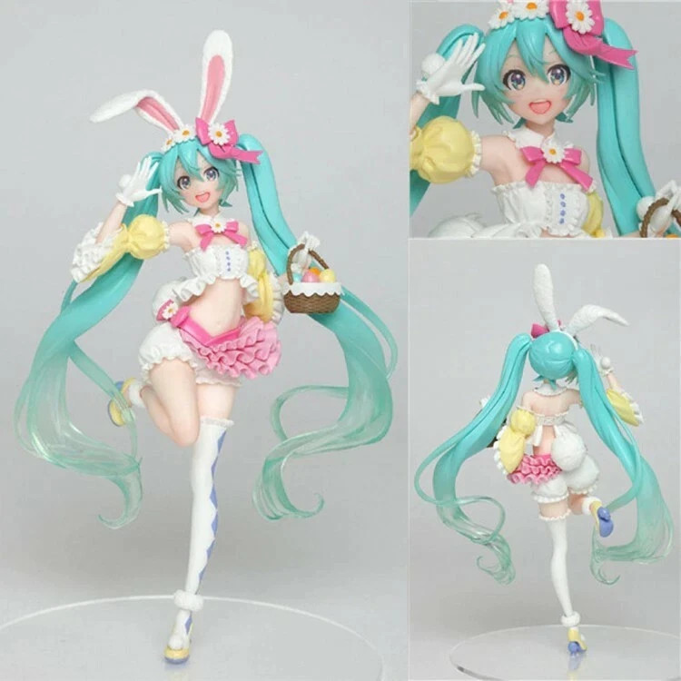 22cm Figure Toy Anime Rabbit Hatsune Miku Pretty Action Toy Collectable Gift