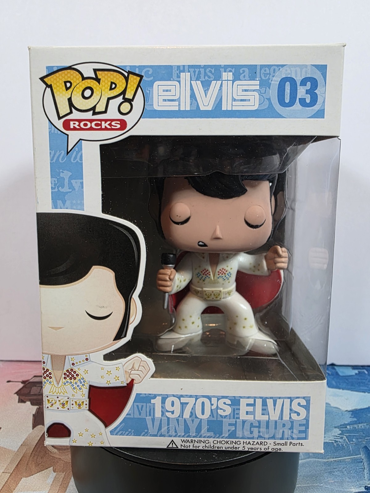 Funko Pop! Rocks: Elvis Presley RARE! 1970’s Elvis #03 Vinyl Figure