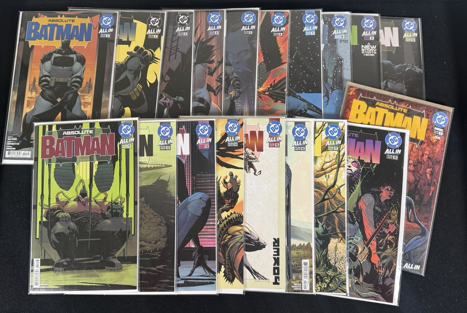 Absolute Batman 1 2 3 4 5 6 7 8 9 10 11 12 13 14 15 16 17 18 Complete Lot Set NM
