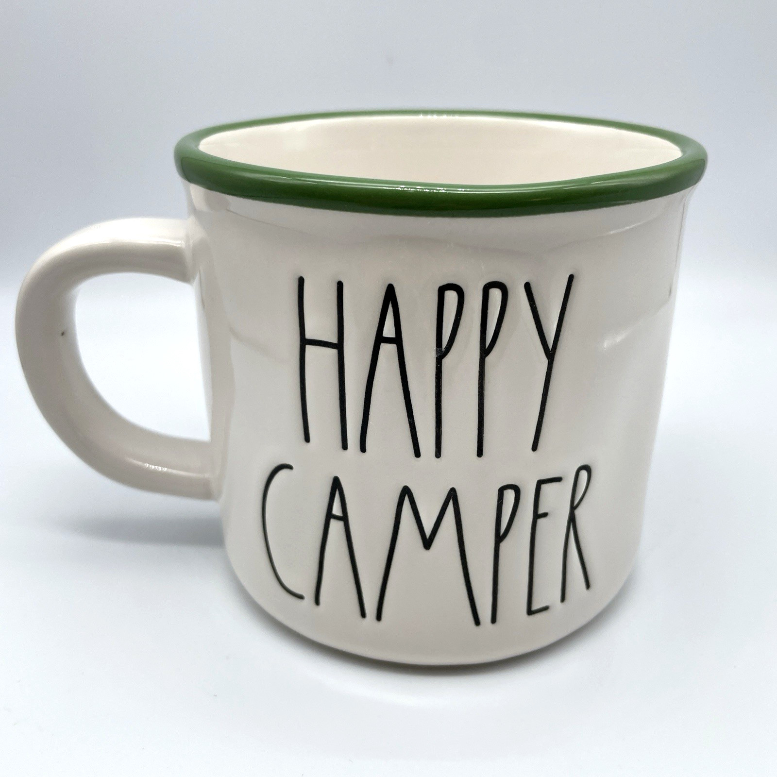 Rae Dunn Peanuts Snoopy & Woodstock “HAPPY CAMPER” Scouts 50th Anniversary Mug