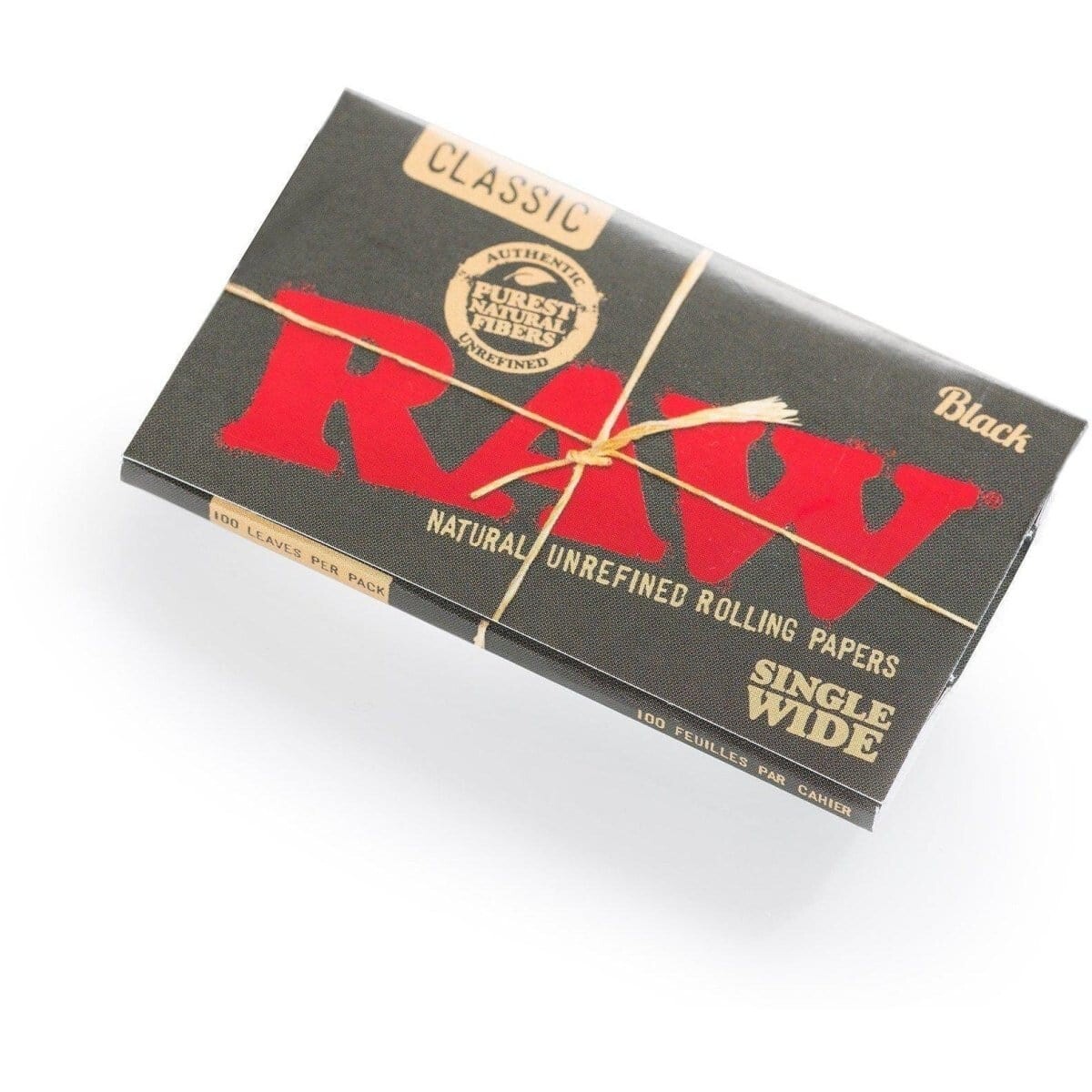 😎 🍃 25 x RAW CLASSIC BLACK SINGLE WIDE ROLLING PAPERS FULL BOX AUTHENTIC 🍃😎