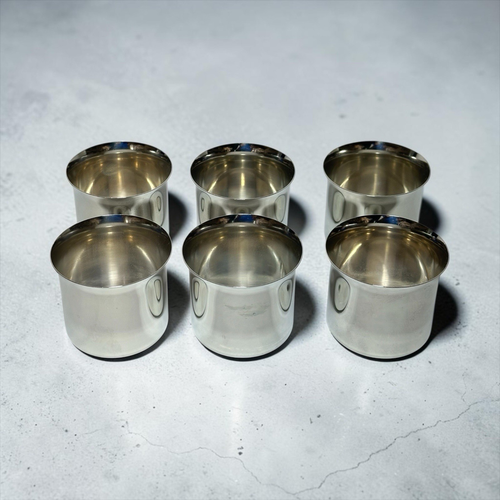 6 Vintage International Silver Co. Silver Plated 3″ Punch Drinking Cups – USA