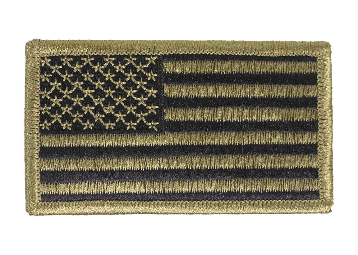 US American Flag Forward Facing OCP Patch with Hook Fastener-Veteran Owned