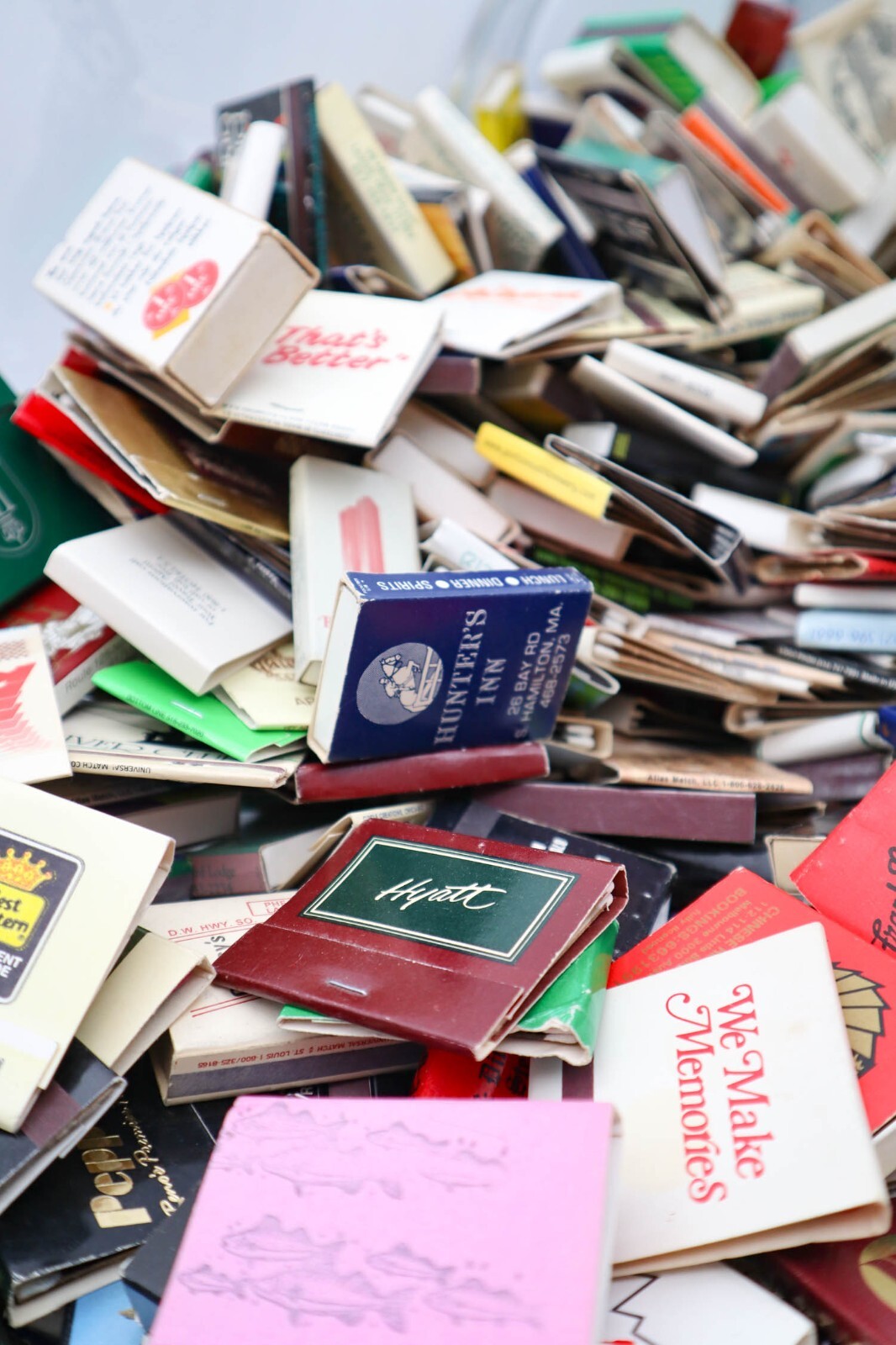 Vtg Matchbook Lot of 20 Matchbox Random from ’70s-00’s Restaurants Travel Ads