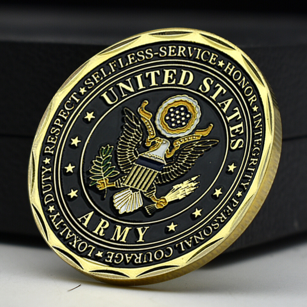 US Army Challenge Coin 1775 Military Commemorative Collectible Veteran Gift