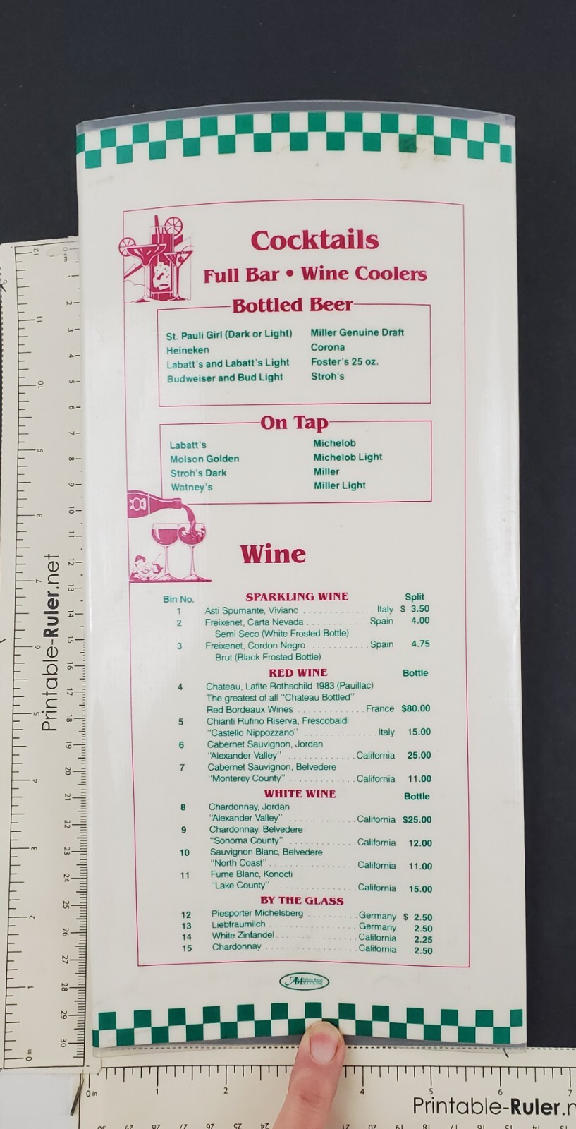 1990s Detroit Michigan Sandwich Nook Bar & Grille CLOSED Restaurant Menu MI
