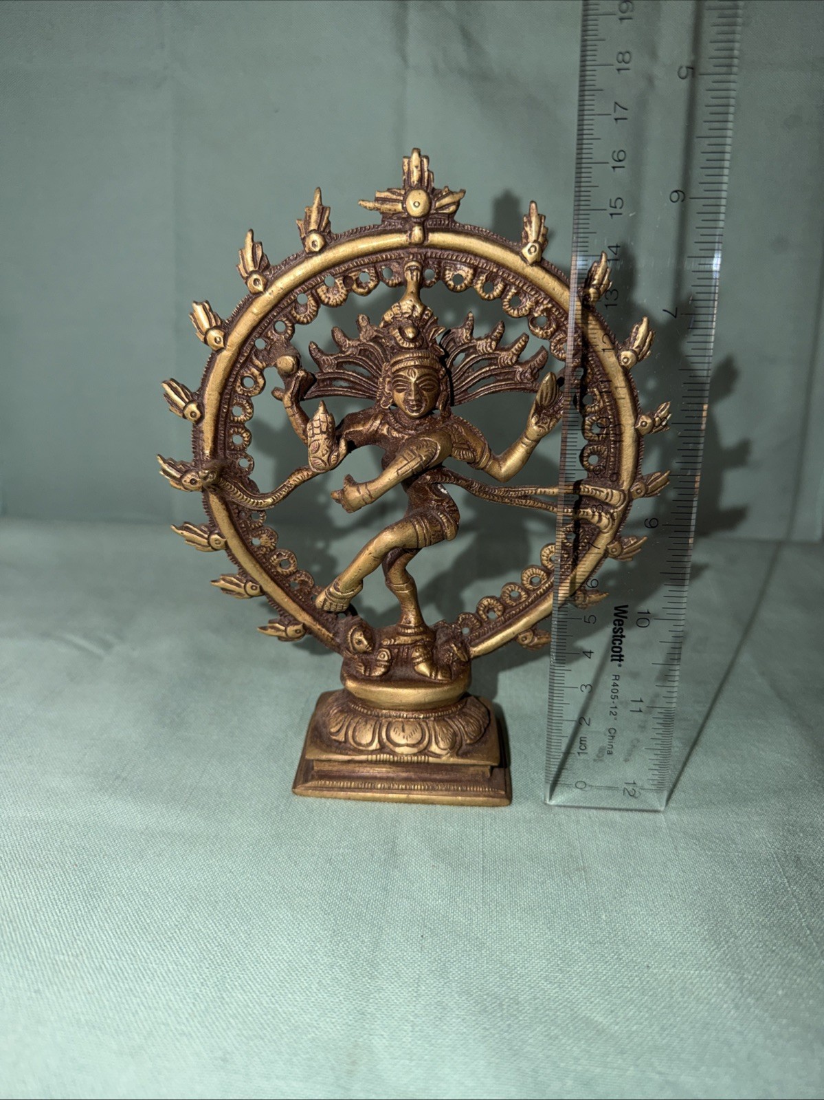 Vintage Hindu Shiva Nataraja Bronze Dance God Statue