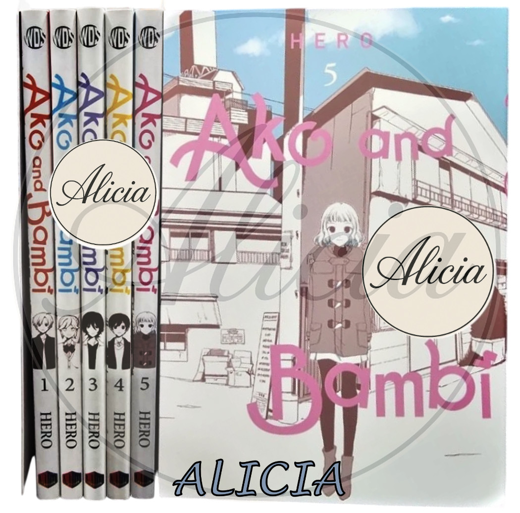 Ako and Bambi Vol 1-5 Manga English Full Set New by Hero