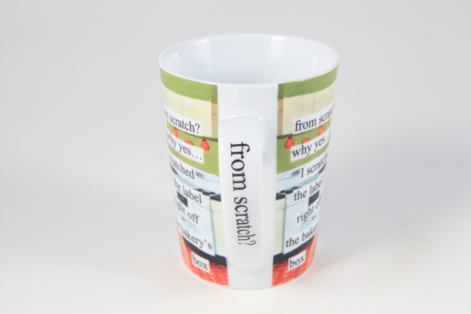 Funny Porcelain Coffee Cup Mug ANN TAINTOR 12 Oz “From Scratch” Feminist Gift