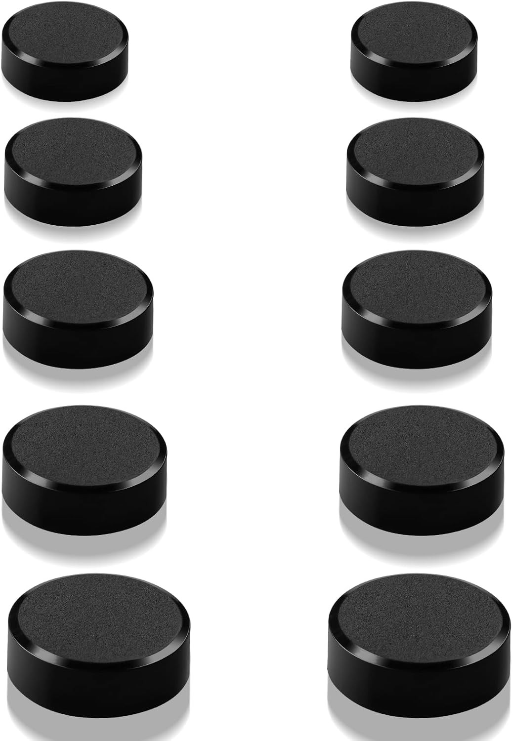 10 Pcs Black Mini Fridge Magnets, Strong Heavy Duty Magnets for Crafts & Office