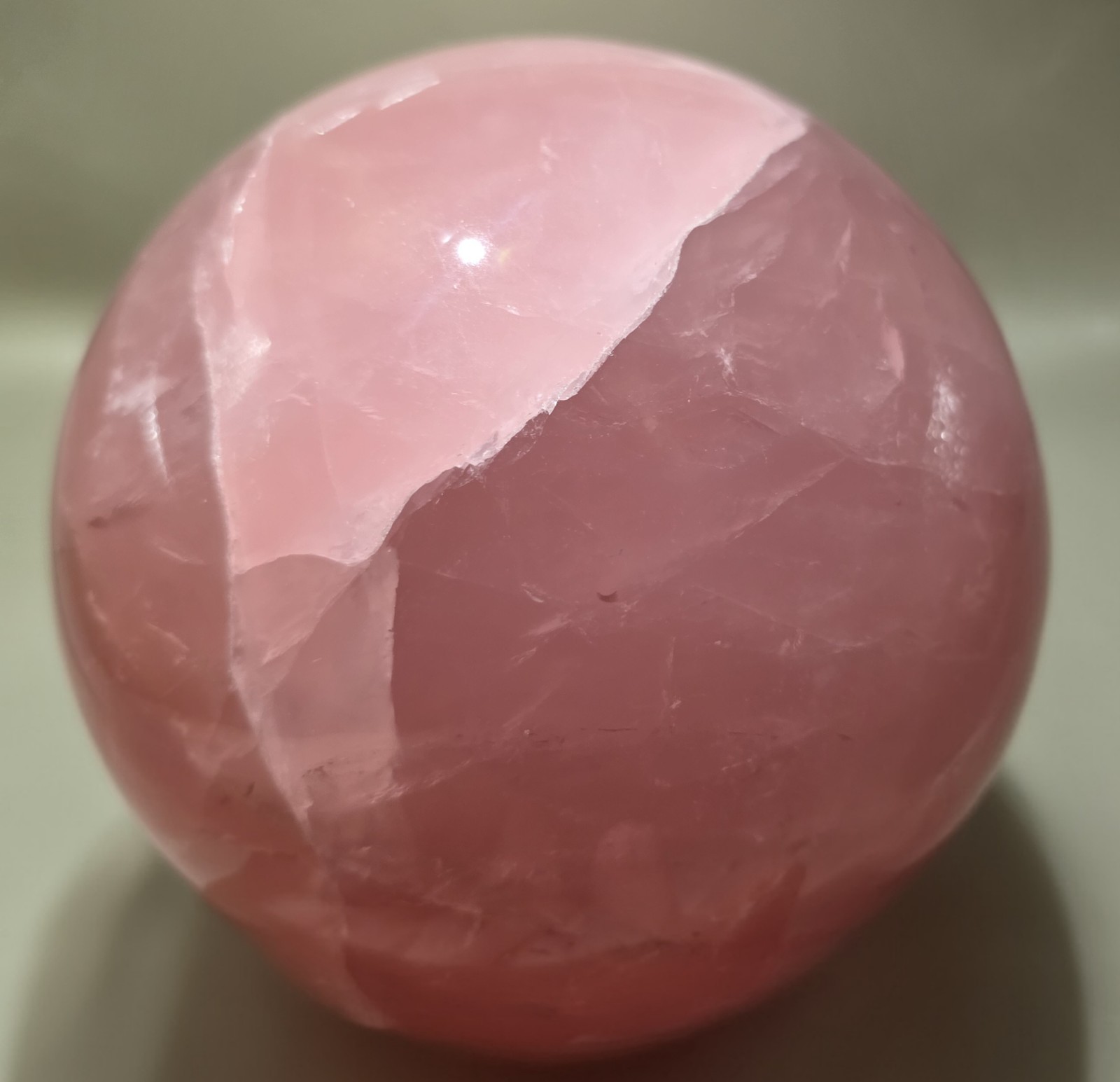 Extra Large 8lbs 8oz Rose Quartz Star Flash And Some Rainbows