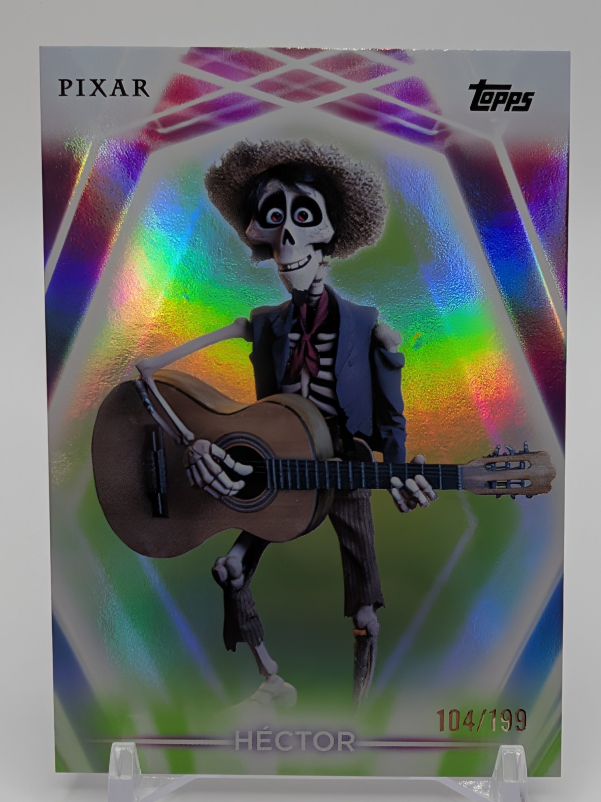 2026 Topps Disney Neon Hector #66 Green Holofoil Refractor 104/199